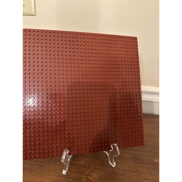 Vintage Lego Baseplate 32x32 Stud Brown Building Board 10" x 10" - Picture 3 of 4